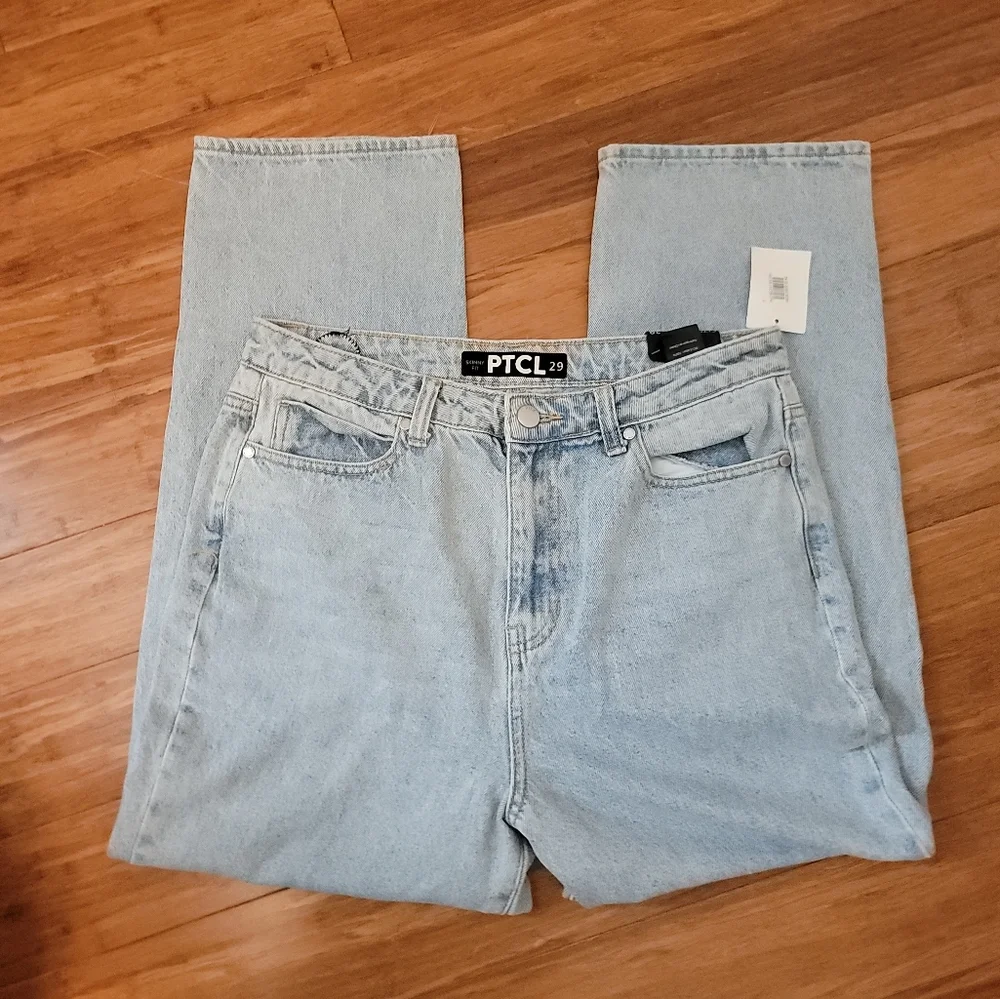 PTCL NWT High Rise Skinny Fit Light Wash Denim Jeans Size 29 - Picture 1 of 7